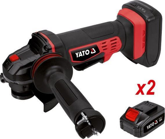 YATO YT-82828 Akku-Winkelschleifer 125mm Trennschleifer 2x 3Ah Li-Ion Akku 18V