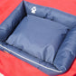 Hundebett Hundekorb Hundekissen Hundesofa Liegeplatz Polyester Korb Gr. M Blau