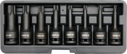 Yato YT-10654 TORX Schlüsselsatz 9 Teilig Schlagnuss Schlagschrauber Nuss 1/2"