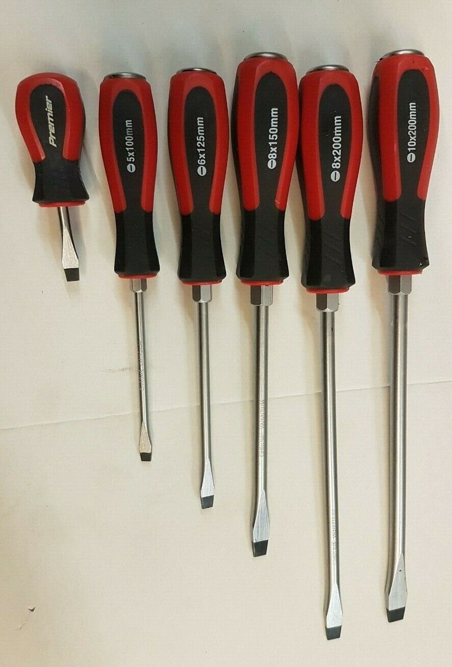 Sealey screwdriver set screwdriver slot cross 11 tlg hammer blow