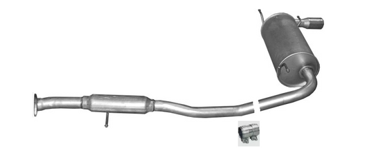 Endschalldämpfer Endtopf Auspuff Abgasanlage für Mazda MX5 I 1.6 89-1998