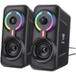 Gaming Lautsprecher 10W PC Musikbox Soundanlage USB Bluetooth 50Hz-16kHz RGB LED
