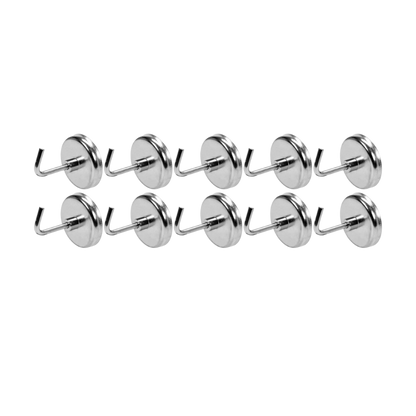 Haken magnetisch Halter Aufhänger 10tlg 35mm 30mm Topfmagnet Hakenmagnet Magnet