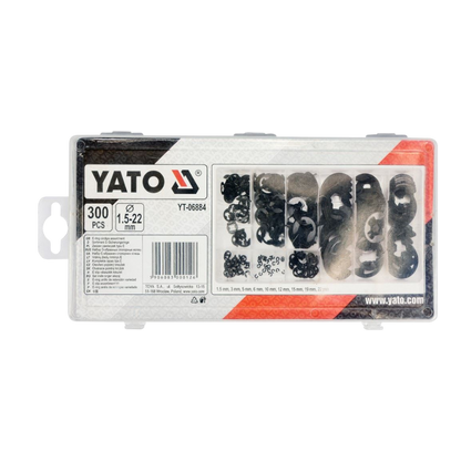 E-Typ Sicherungsringe Sortiment 300tlg Sprengring 1,5-22 mm Seegerring
