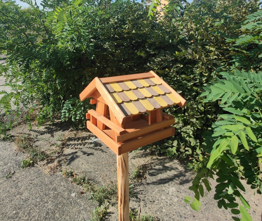 Futterhaus Vogelhaus Vogelvilla  Vogelfutterhaus  Nr. 30 schöne Schindeln