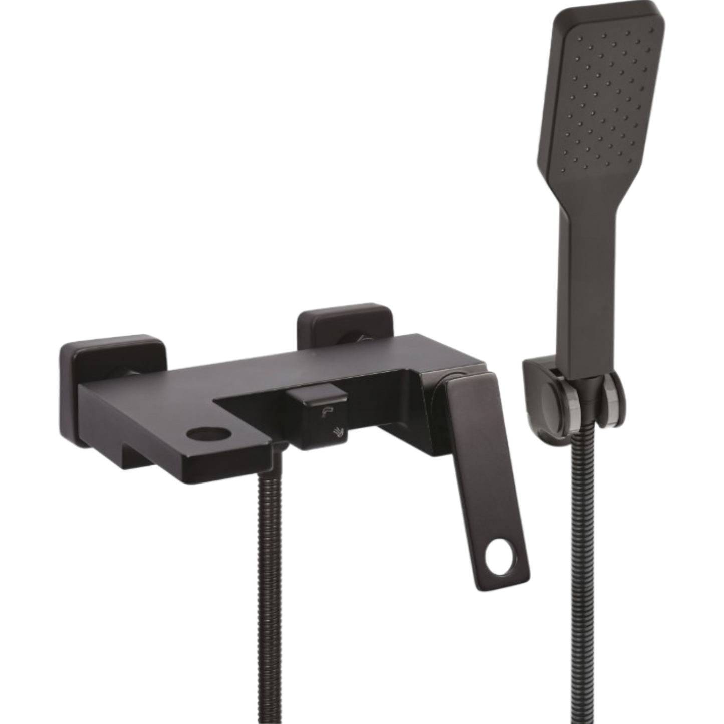 Fala Badewannenarmatur Schwarz Matt Duschset Wasserhahn Brause Mischbatterie