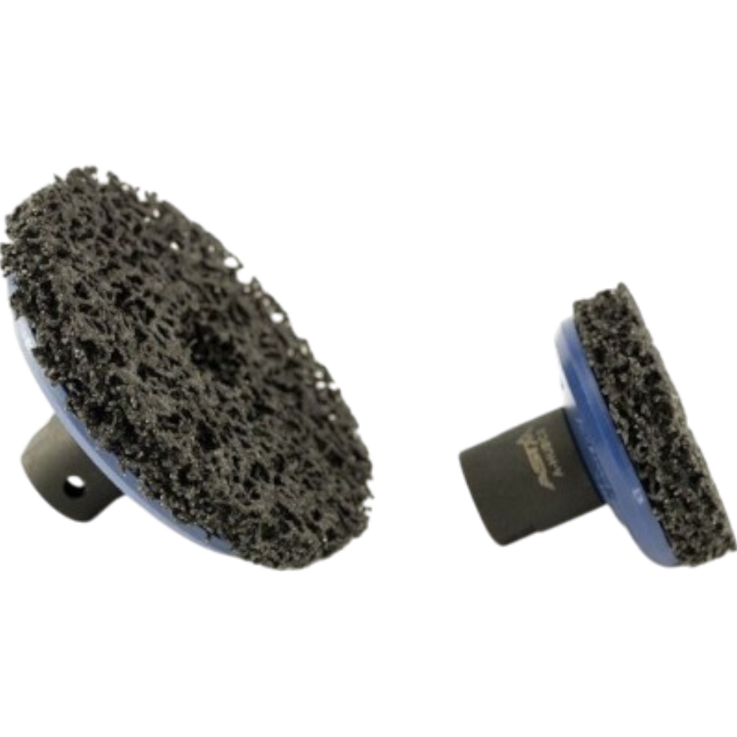 2 Radnabenschleifer 65+105 mm Reinigungsscheibe grob Entrosten Radnaben 1/2"