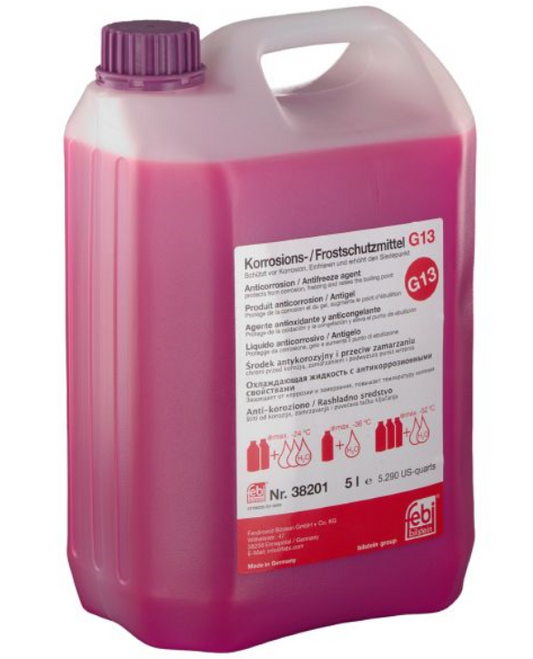 5L Febi G13 -52°C Kühlerfrostschutz Kühlerschutz Konzentrat Audi VW TL774J pink