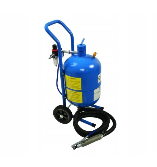 Mobiles Sandstrahlgerät tragbarer Sandstrahler Sandstrahlen 19L Maske Profi