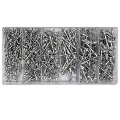 Alu Blindnieten Nieten Sortiment 400st Popnieten Set 2,4-3,2-4,0-4,8 mm Nieten