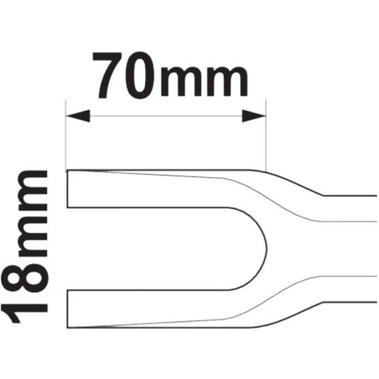 Kugelgelenkabzieher Traggelenk Kugelkopf Spurstangenkopf  18mm Trenngabel 200mm