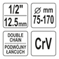 Ölfilterkette Ölfilterschlüssel Kettenschlüssel 1/2" 45-170mm Profi Ölfilterband