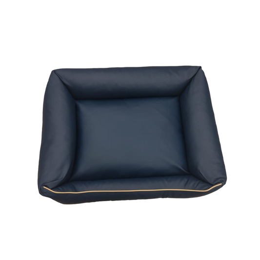 Hundebett Hundekorb Hundekissen Hundesofa Liegeplatz Kunstleder Korb L  Blau