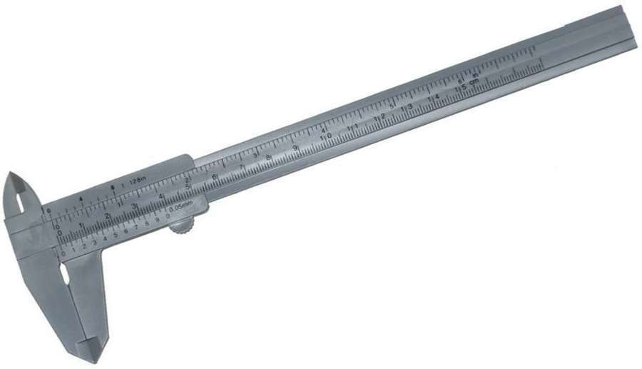 Condor Kunststoff Schieblehre Messschieber 150mm x 0,05 Schublehre Plastik