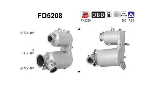 Dieselpartikelfilter Rußpartikelfilter DPF für VW Seat Skoda Audi 1.6 2.0 TDI