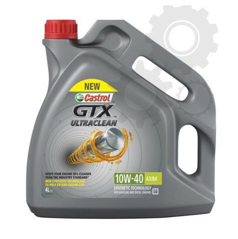 4 liter oil Castrol GTX A3/B4 10W 40 Motoröl Motoroil Mercedes VW Seat