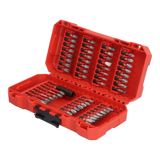 Milwaukee Shockwave Bit Set 56 tlg. Bits Werkzeug Etui TX 10-50 PZ PH 1-3 HEX SL