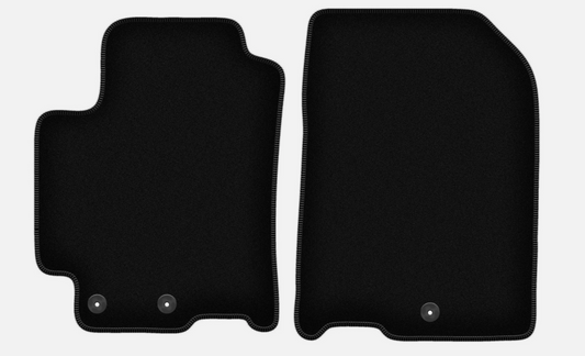 Fußmatten Automatten Teppich Auto Velours vorne für Kia Rio IV ab 2017 schwarz