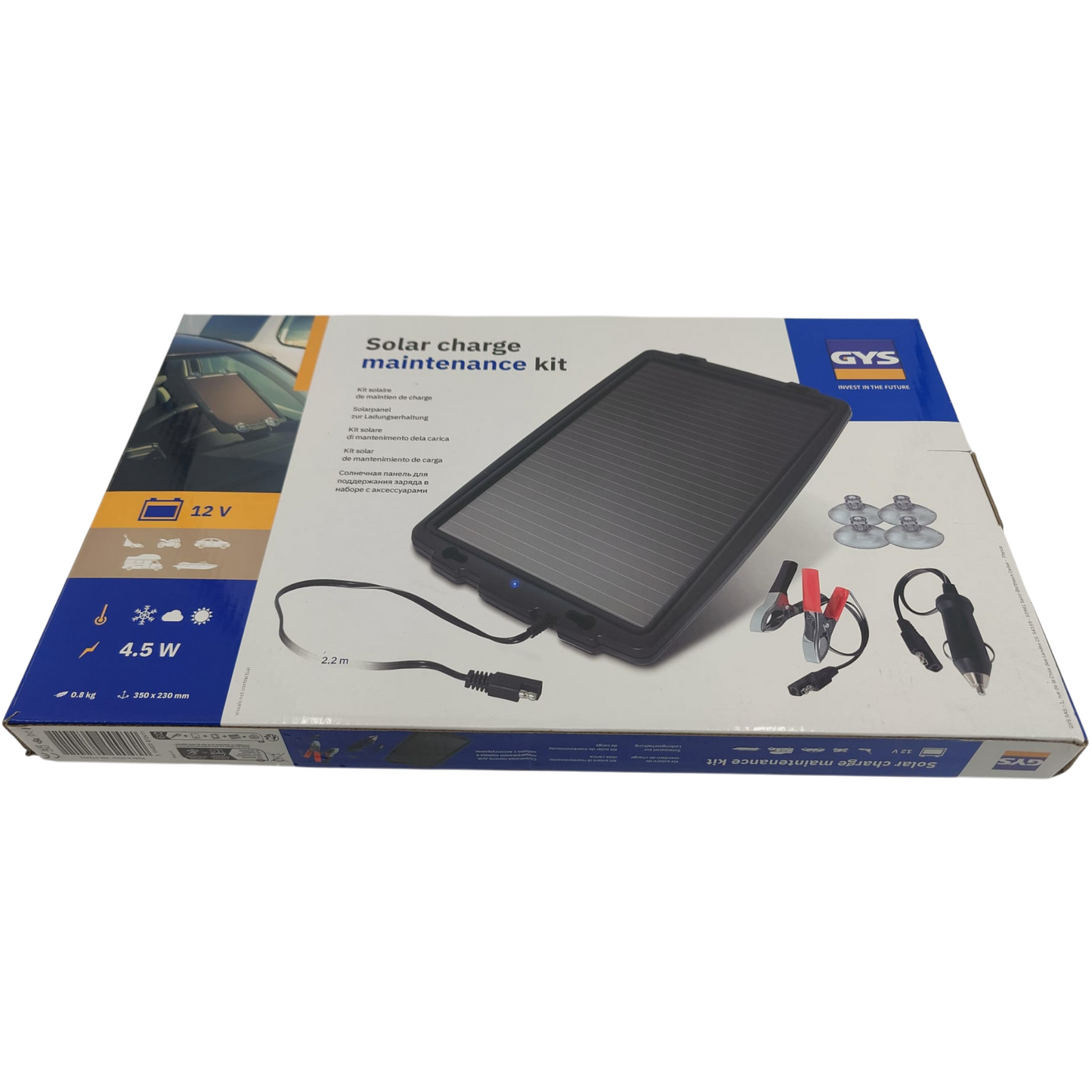 Ladungserhaltung Solar 12V 4,5W Ladegerät Solaranlage Outdoor Camping Wohnmobil