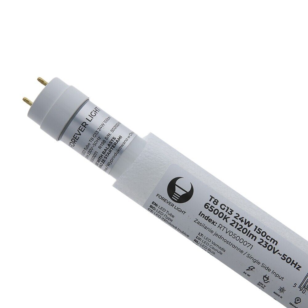 4x LED Leuchtstoffröhre 150cm T8 G13 Neonröhre Röhre Lampe 24W 6500K Kaltweiß