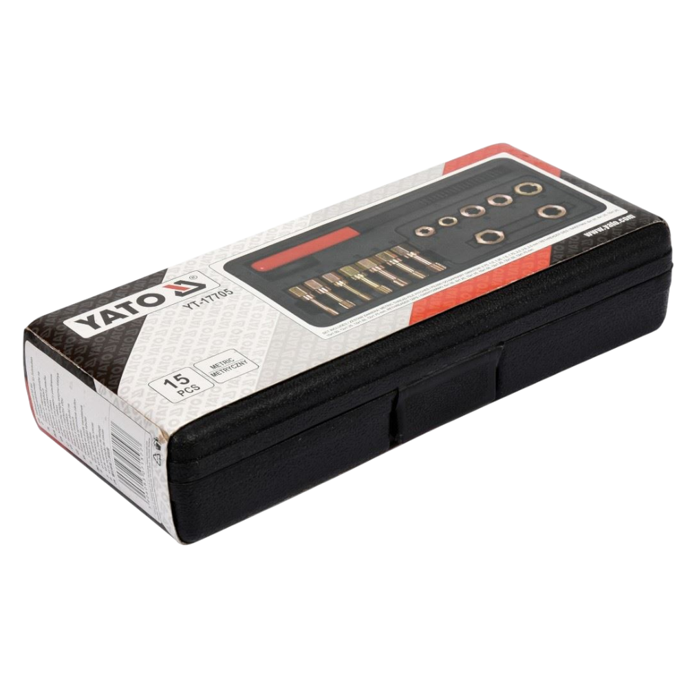 Gewindereparatur Gewindeschneider Satz 15tlg. Gewindebohrer Nachschneider