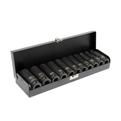 Schlag Steckschlüsselsatz Kraft 11 tlg. 1/2" CrMo Schlagschlüsselsatz Nuss lang