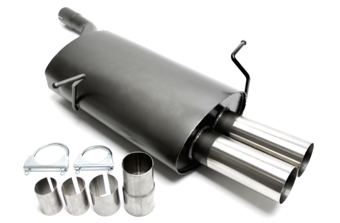 Sportauspuff Endschalldämpfer Sportschalldämpfer für BMW E46 316i 318i 320i 323i