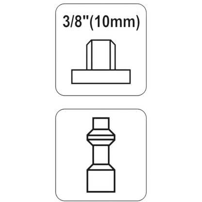 Steckverbinder D Druckluftleitung 3/8" Schnellkupplung Pneumatik männlich