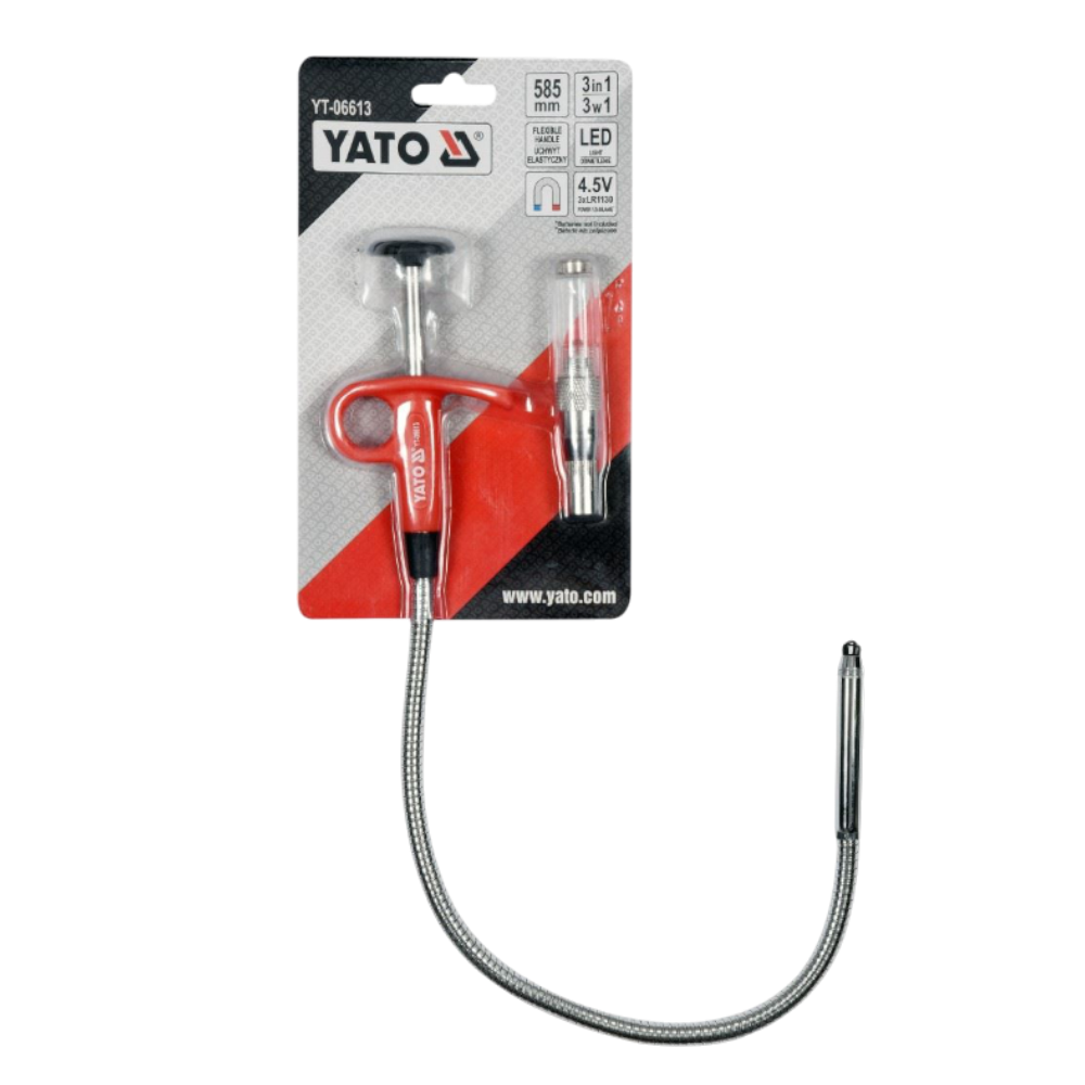 Greifer flexibel Kralle Hebeset mechanisch 585mm Magnet LED Lampe 4,5V 3in1