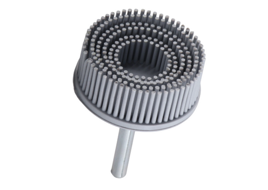 Borstenscheibe Schmirgelkautschuk Schleifbürste Polierscheibe Bohrmaschine grau