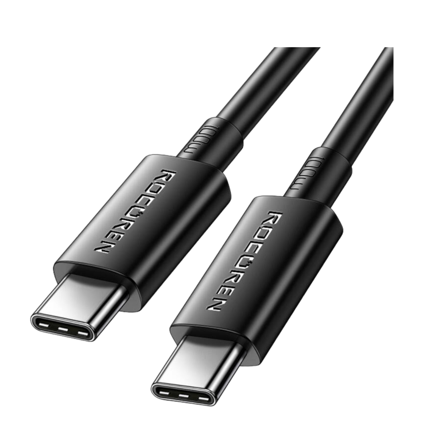 USB-C Schnellladekabel 100W Rocoren 1m Schwarz USB-C zu USB-C