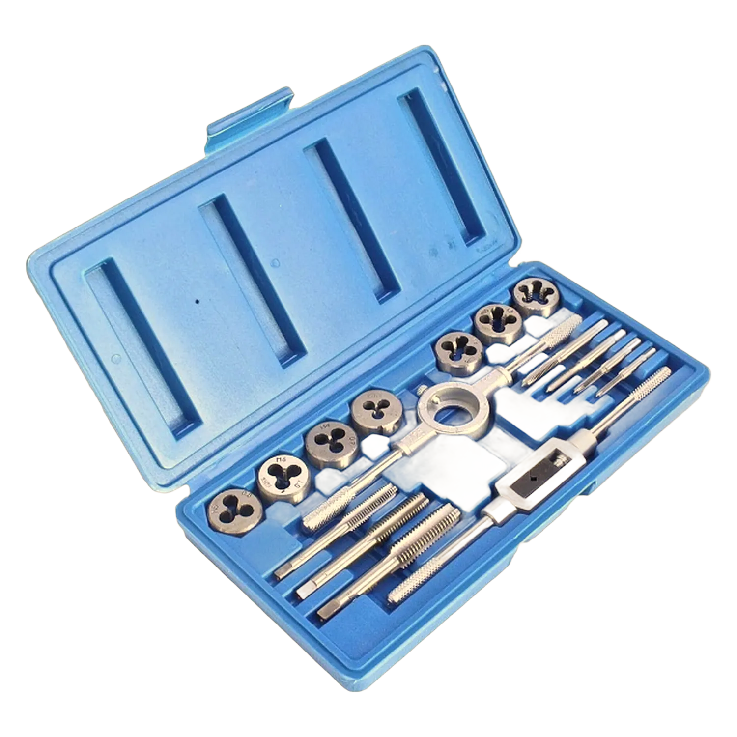 Gewindeschneider Gewindebohrer Schneideisen Windeisen Bohrer Set 16tlg M3-M12
