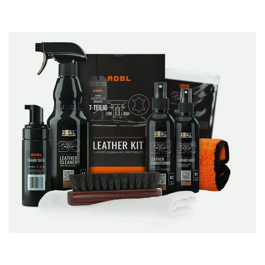 ADBL Leather Kit Lederpflegeset Lederreiniger Lederbürste Aufbereitung Innenraum