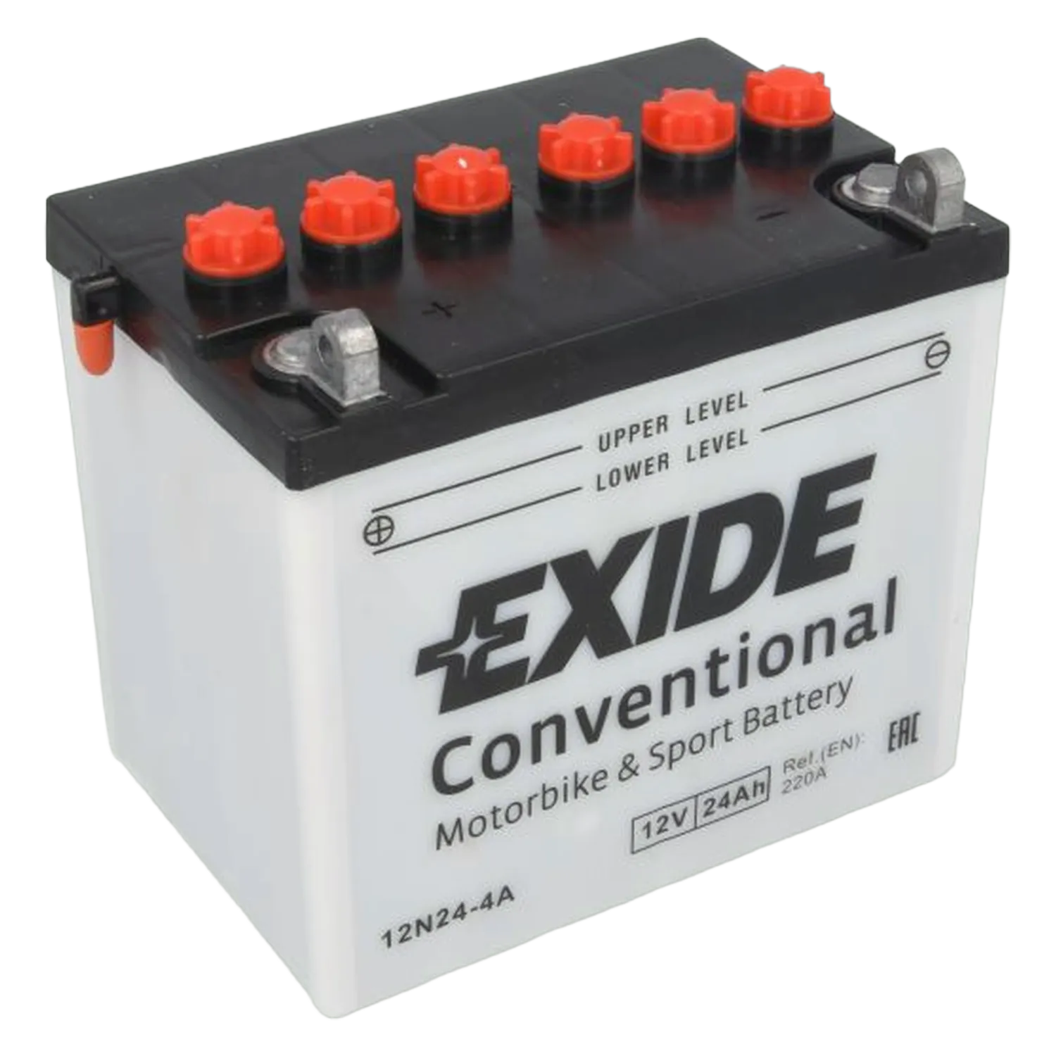 Motorradbatterie Rasentraktor Starterbatterie Exide 12N24-4A 12V 24Ah 200A