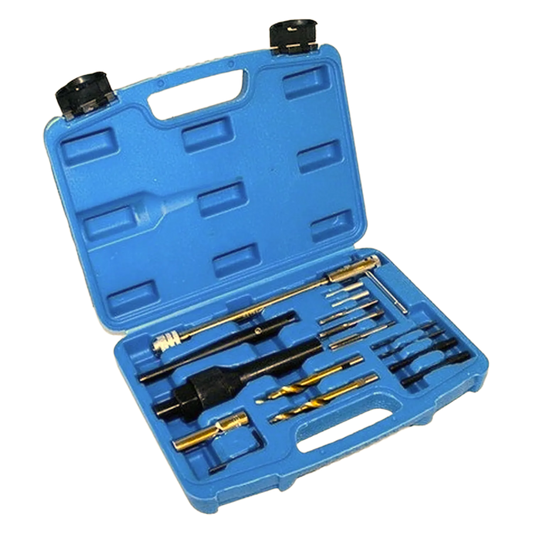 Glühkerzen Reparatur Set Ausbohrwerkzeug Gewindereparatur Glühstift M8 M10 1/4"