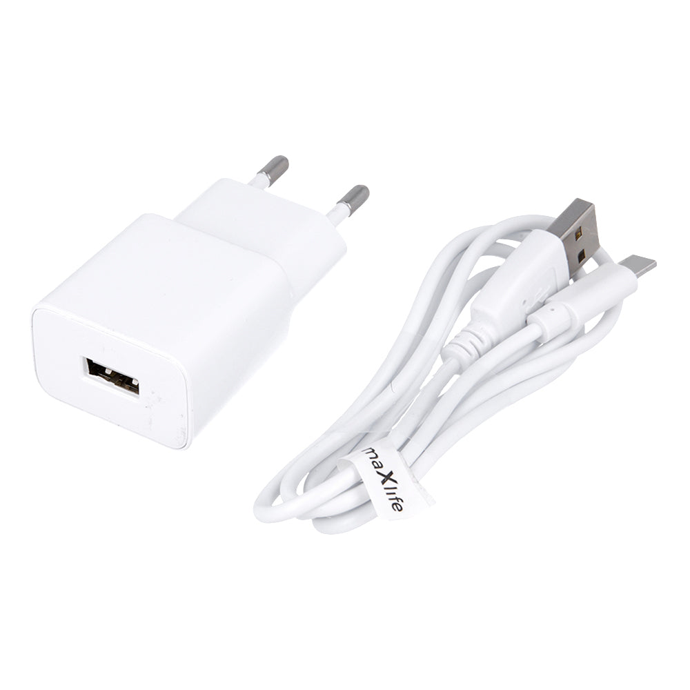 Maxlife Ladekabel  Ladegerät Schnellladegerät USB-A / USB-C Datenkabel Netzteil