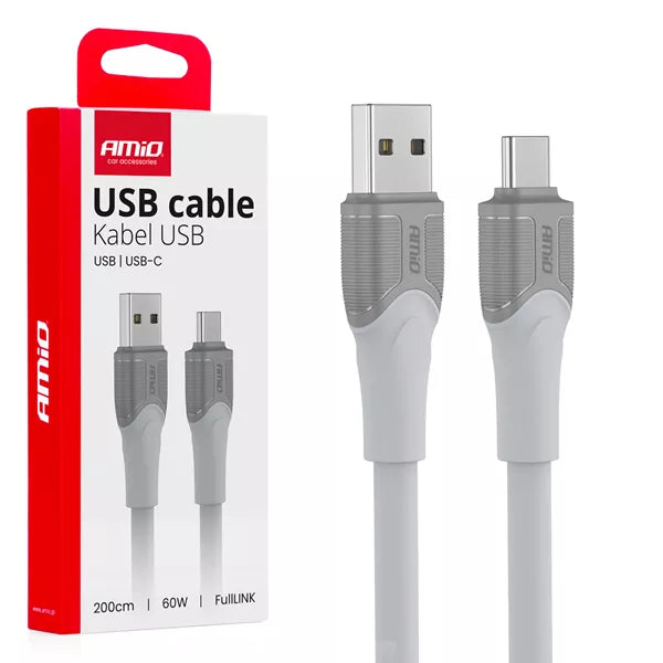 2m USB-C Ladekabel Schnellladekabel Datenkabel Handy Smartphone Laptop PC 60W