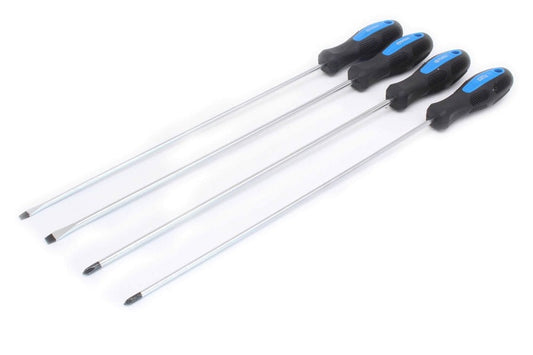 Kreuz Schlitz Schraubendreher Schraubenzieher Satz extra Lang 430mm PH1 PH2 4tlg