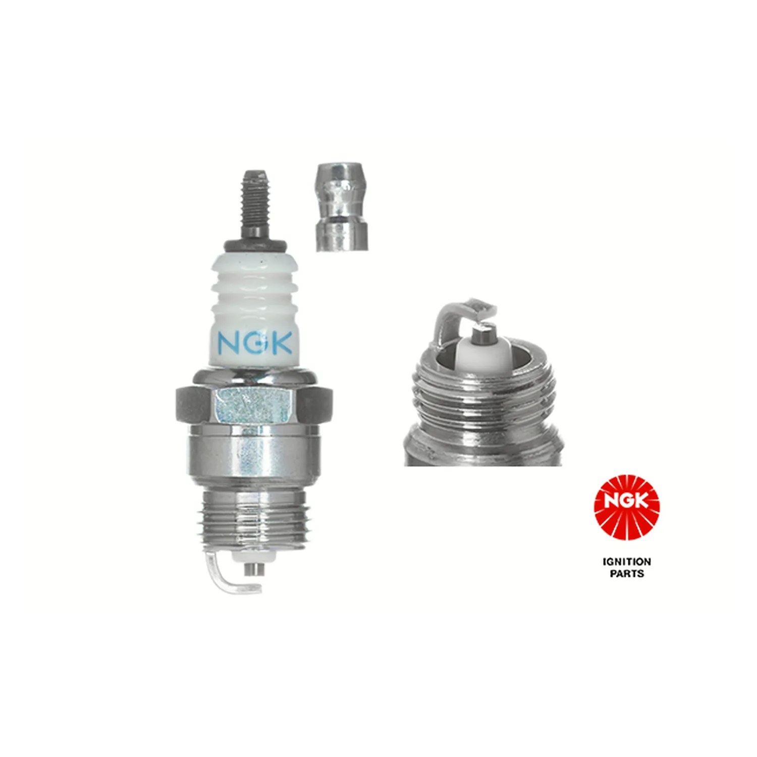 NGK 1270 BPMR6F Zündkerze M14x1,25 für Motorsägen Freischneider Rasentrimmer 2T