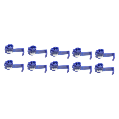 10x Stromdiebe Abzweigverbinder Klemmstecker Kabelverbinder Draht 0,25mm² blau