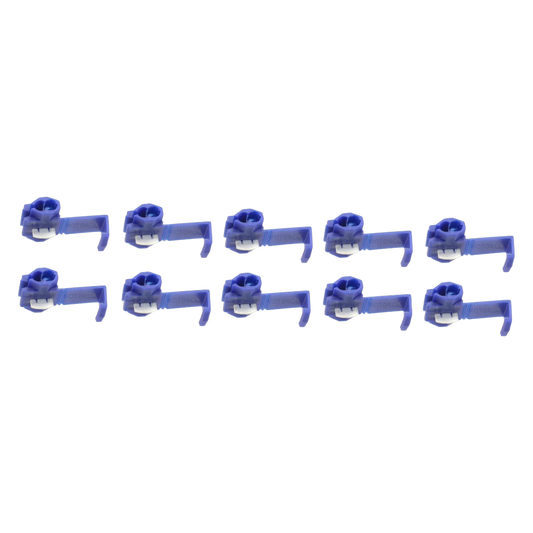 10x Stromdiebe Abzweigverbinder Klemmstecker Kabelverbinder Draht 0,25mm² blau