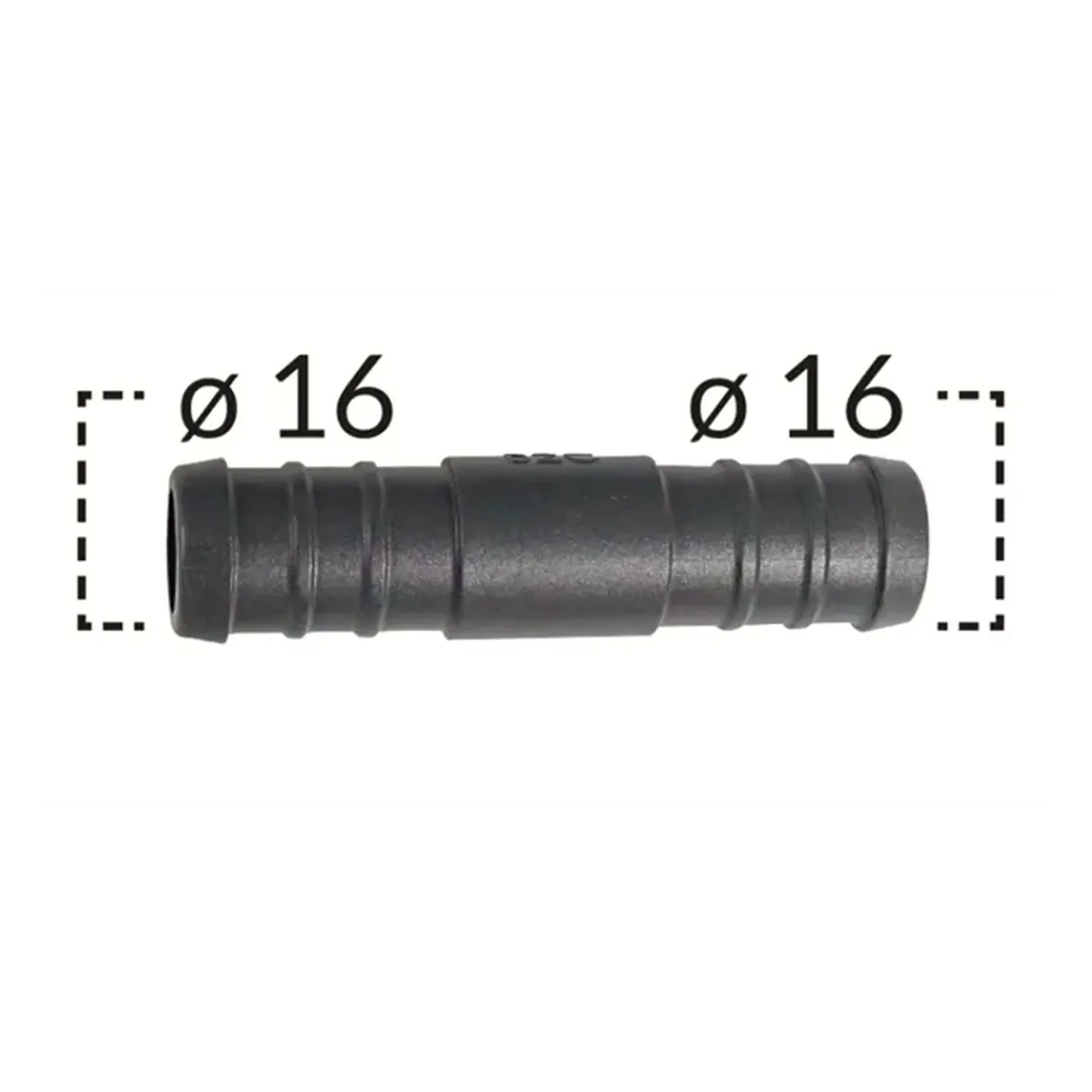16mm Verbinder Kühlwasserschlauch Rohrverbinder Leitung Schlauchverbinder Tube