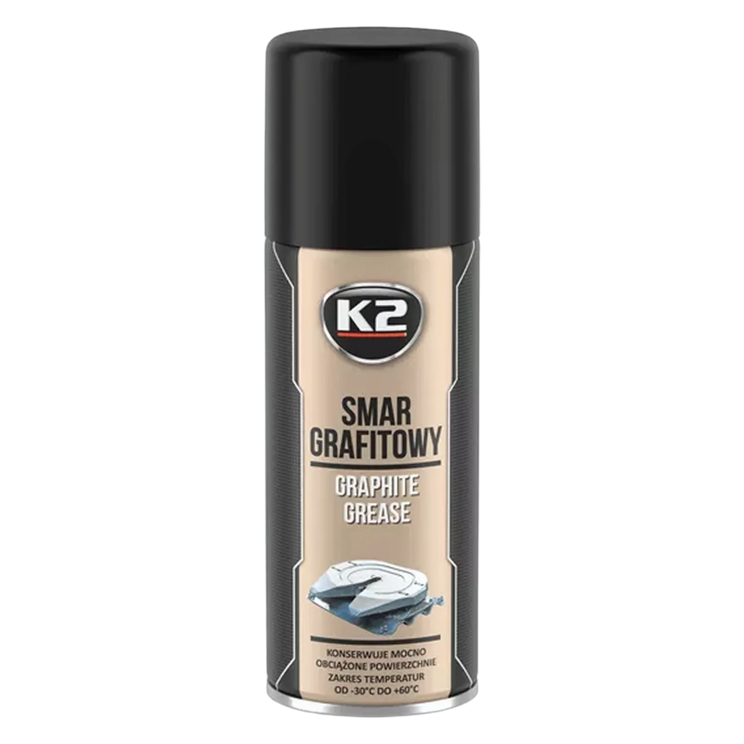 K2 Graphit Schmiermittel Spray Schmierfett Korrosionschutz Kettenfett 400 ml
