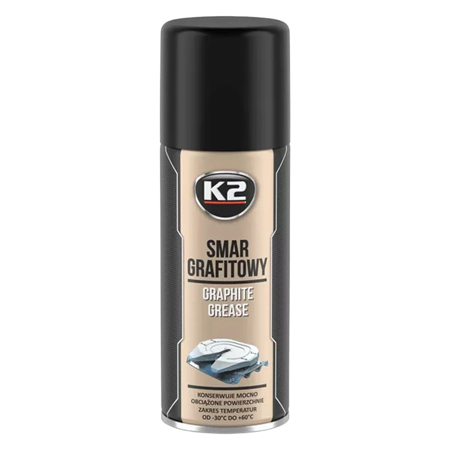 K2 Graphit Schmiermittel Spray Schmierfett Korrosionschutz Kettenfett 400 ml