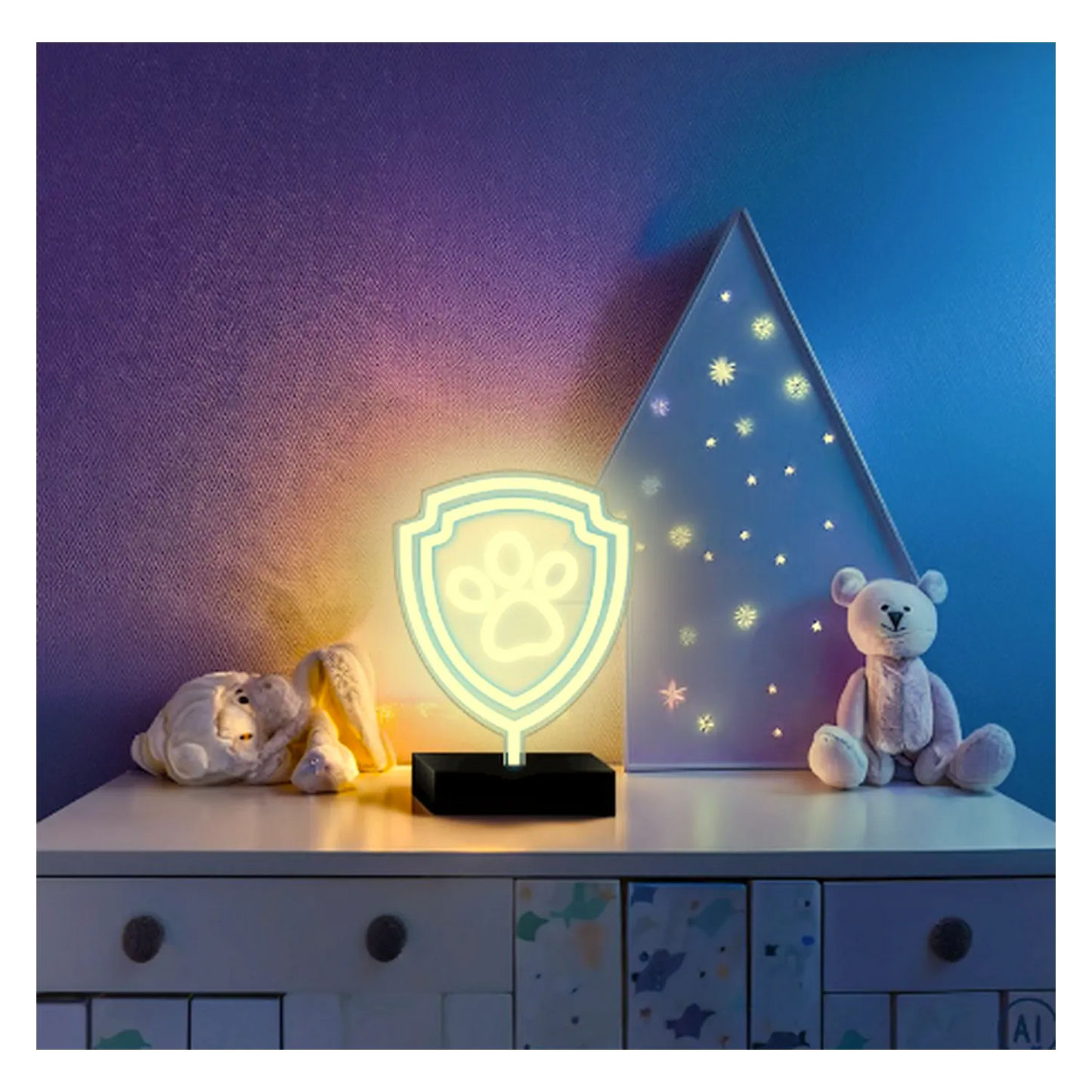 3D LED Neon PAW Patrol Schild Lampe Kinderzimmer Nachtlicht Chase Serie Wand