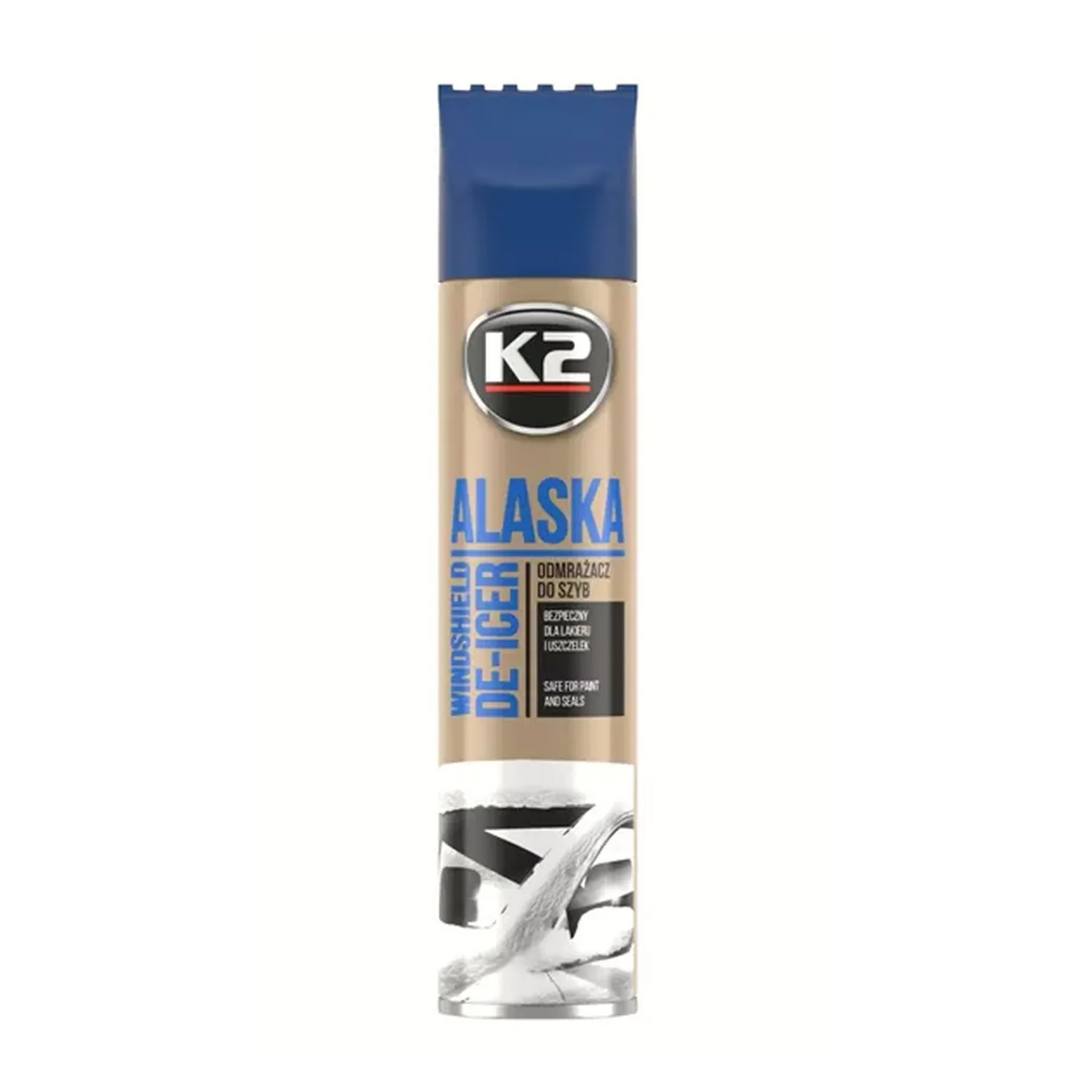 K2 Alaska Scheibenenteiser Enteiserspray Frontscheibe mit Eiskratzer Spray 300ml