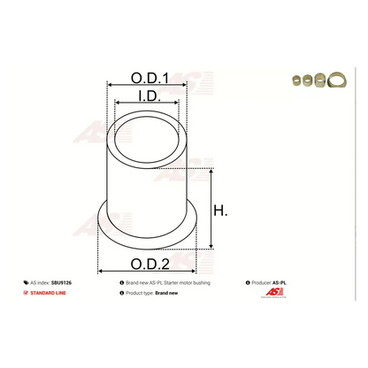 Set Buchsen Starterwelle Anlasser Starter für BMW VW Audi Skoda Seat Opel Ford