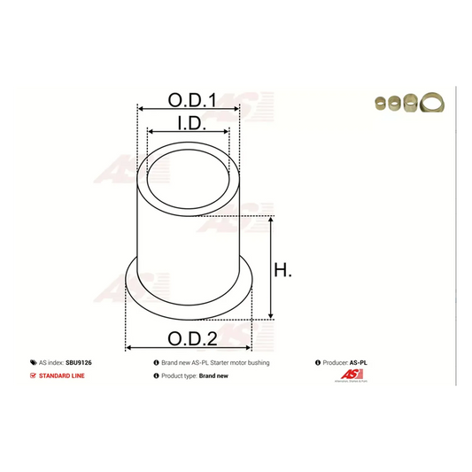 Set Buchsen Starterwelle Anlasser Starter für BMW VW Audi Skoda Seat Opel Ford