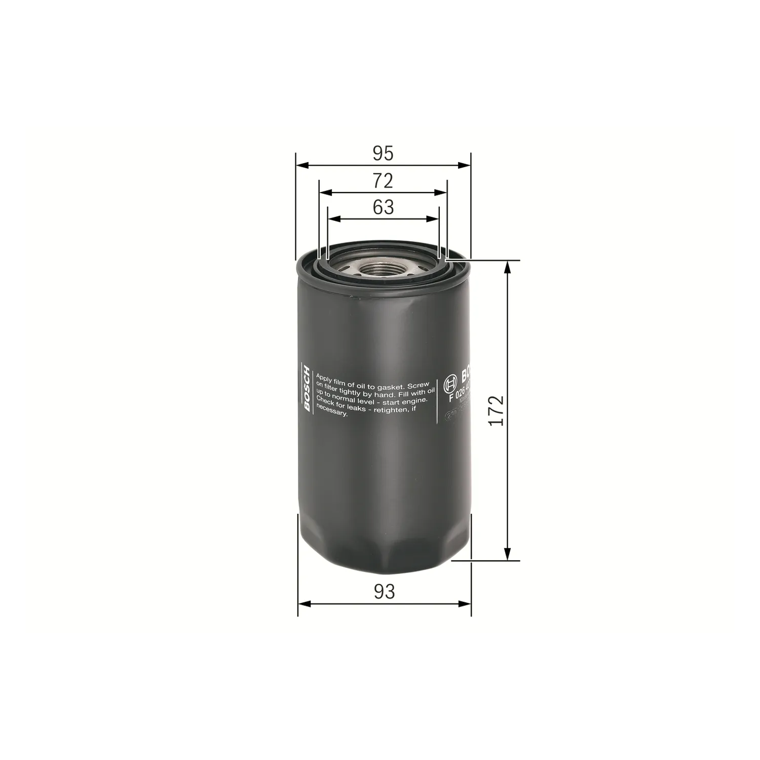 BOSCH Ölfilter Anschraubfilter für IVECO Eurogargo Irisbus New Holland DAF LF