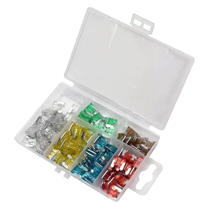 YATO YT-83145 Mini Sicherung kleine Set Autosicherung 11mm 100-teilig 7,5-30A